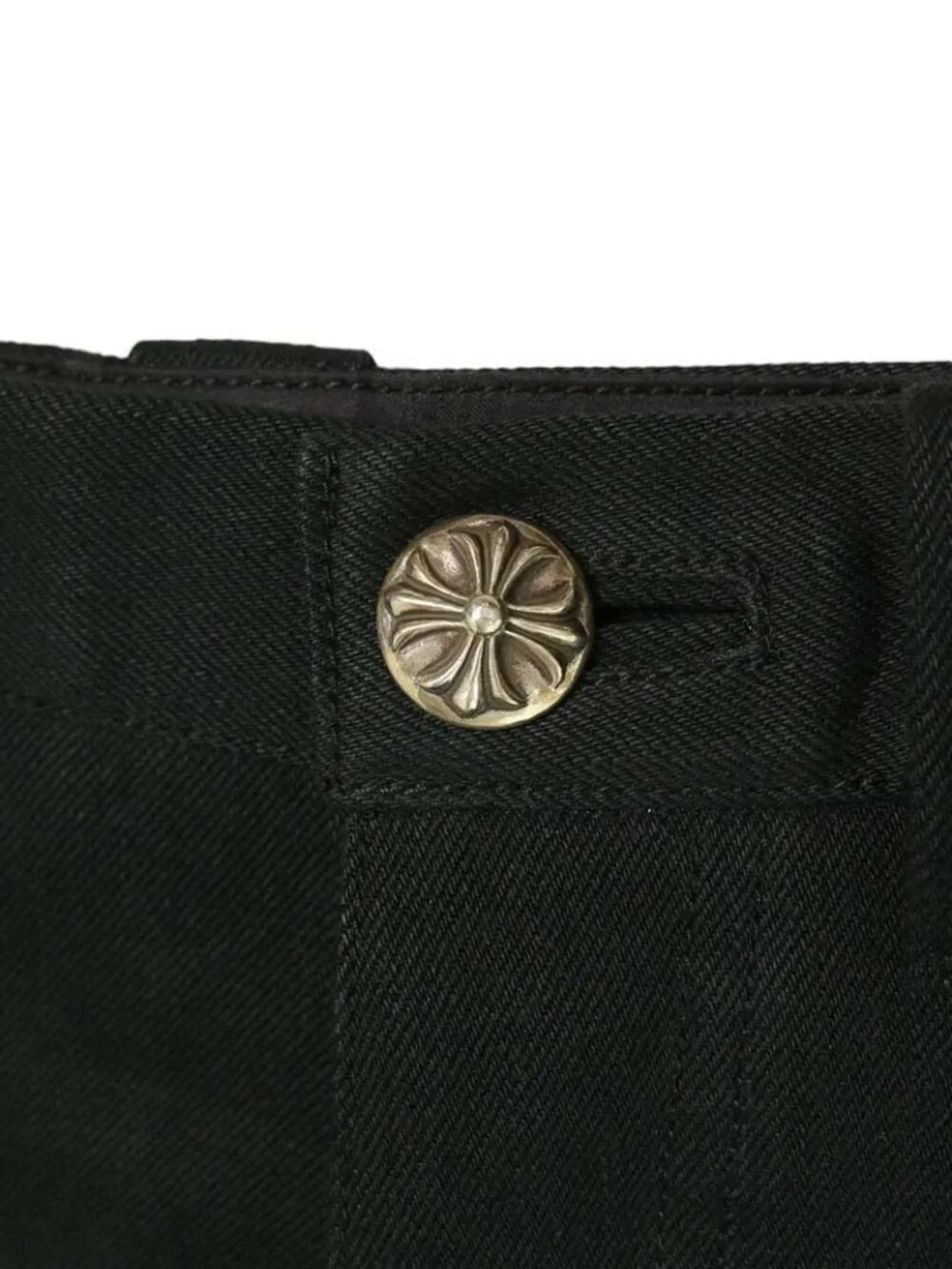 Chrome Hearts Street Sweeper Wide Denim Pants Inch with Hem Strap 29